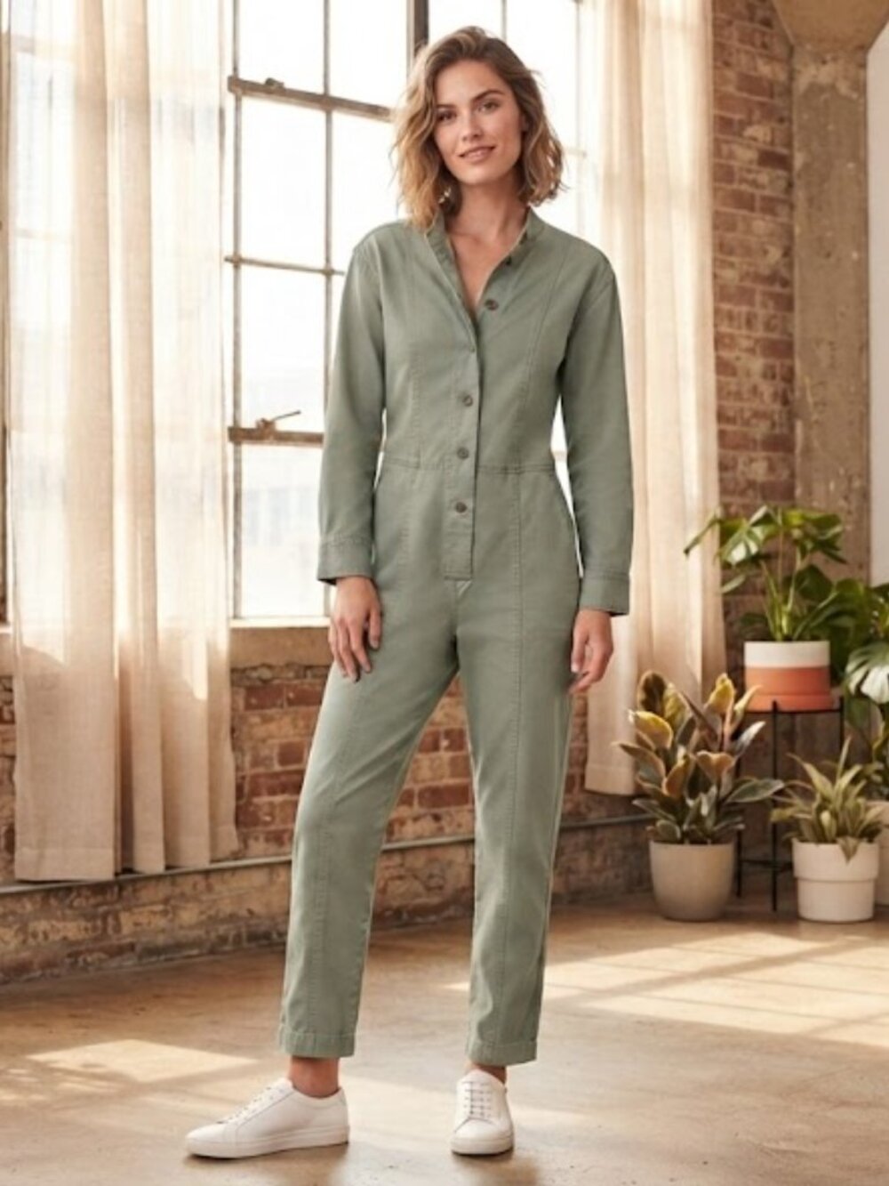 GAP Green Utility Jumpsuit